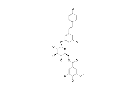 (E)-3,5,4'-TETRAHYDROXYSTILBENE-3-O-BETA-D-(6-O-GALLOYL)-GLUCOPYRANOSIDE