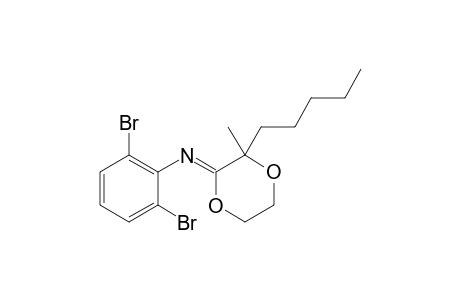 (3-METHYL-3-PENTYL-1,4-DIOXAN-2-YLIDENE)-2,6-DIBROMOPHENYLAMINE