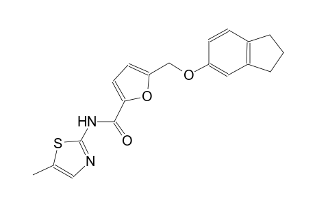 5-[(2,3-dihydro-1H-inden-5-yloxy)methyl]-N-(5-methyl-1,3-thiazol-2-yl)-2-furamide