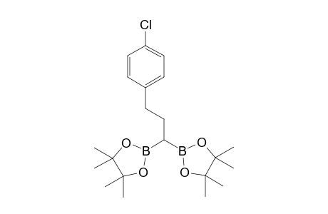 2,2'-(3-(4-Chlorophenyl)propane-1,1-diyl)bis(4,4,5,5-tetramethyl-1,3,2-dioxaborolane)
