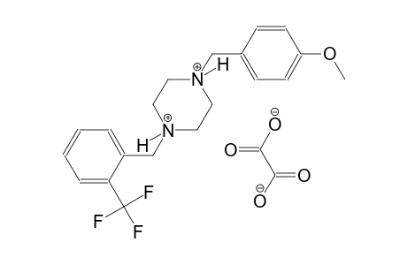 1-(4-methoxybenzyl)-4-[2-(trifluoromethyl)benzyl]piperazinediium oxalate