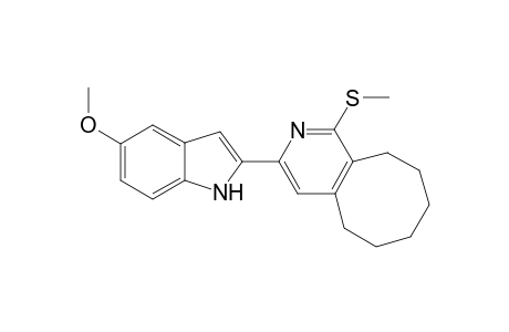3-(Methoxyindol-2-yl)-1-methylthio-5,6,7,8,9,10-hexahydrocycloocta[c]pyridine