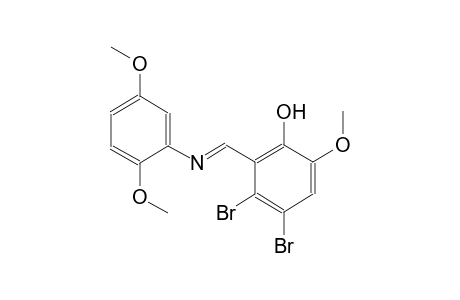 phenol, 3,4-dibromo-2-[(E)-[(2,5-dimethoxyphenyl)imino]methyl]-6-methoxy-