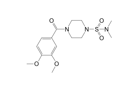 4-(3,4-dimethoxybenzoyl)-N,N-dimethyl-piperazine-1-sulfonamide