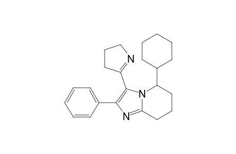 Imidazo[1,2-a]pyridine, 5-cyclohexyl-3-(3,4-dihydro-2H-pyrrol-5-yl)-5,6,7,8-tetrahydro-2-phenyl-, (.+-.)-