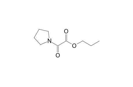 1-Pyrrolidineacetic acid, alpha-oxo-, propyl ester