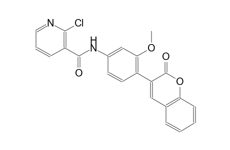 3-pyridinecarboxamide, 2-chloro-N-[3-methoxy-4-(2-oxo-2H-1-benzopyran-3-yl)phenyl]-