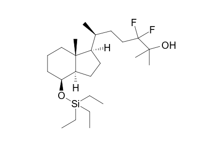 (8S,20S)-des-A,B-24,24-Difluoro-8.beta.-[(triethylsilyl)oxy]cholestane-25-ol