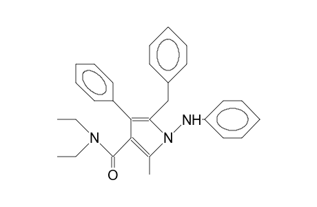 1-Anilino-5-benzyl-N,N-diethyl-2-methyl-4-phenyl-3-pyrrolecarboxamide