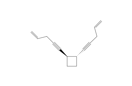 Cyclobutane, 1,2-di-4-penten-1-ynyl-, trans-