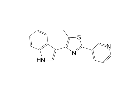 1H-Indole, 3-(5-methyl-2-(pyridin-3-yl)thiazol-4-yl-