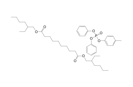 Di(2-ethylhexyl)sebacate + cresyldiphenylphosphate mixture 1:1