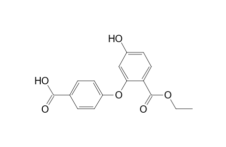Ethyl ester of 2-(4-carboxyphenoxy)-4-hydroxy-benzoic acid