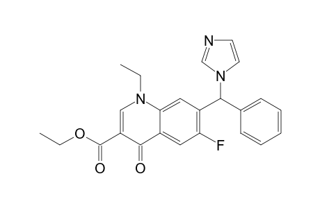 ETHYL-1-ETHYL-1,4-DIHYDRO-6-FLUORO-7-[(1-IMIDAZOYL)-PHENYLMETHYL]-4-OXO-3-QUINOLINE-CARBOXYLATE