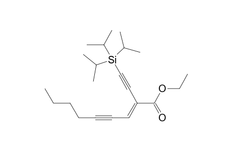 (E)-Ethyl 2-[(triisopropylsilyl)ethynyl]non-2-en-4-ynoate