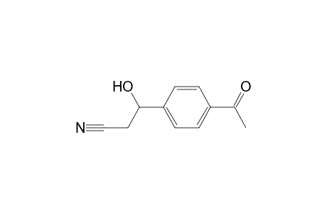 3-(4-acetylphenyl)-3-hydroxypropanenitrile