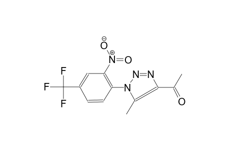 1-{5-methyl-1-[2-nitro-4-(trifluoromethyl)phenyl]-1H-1,2,3-triazol-4-yl}ethanone