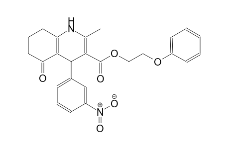 2-phenoxyethyl 2-methyl-4-(3-nitrophenyl)-5-oxo-1,4,5,6,7,8-hexahydro-3-quinolinecarboxylate