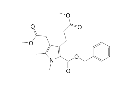 Benzyl 1,2-dimethyl-4-[2-(methoxycarbonyl)ethyl]-3-[(methoxycarbonyl)methyl]pyrrole-5-carboxylate