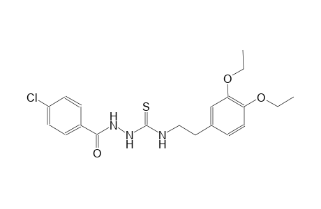 2-(4-chlorobenzoyl)-N-[2-(3,4-diethoxyphenyl)ethyl]hydrazinecarbothioamide