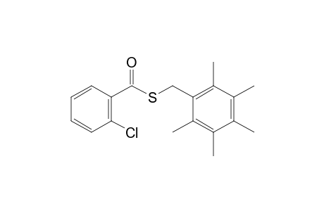 o-chlorothiobenzoic acid, S-(2,3,4,5,6-pentamethylbenzene)ester