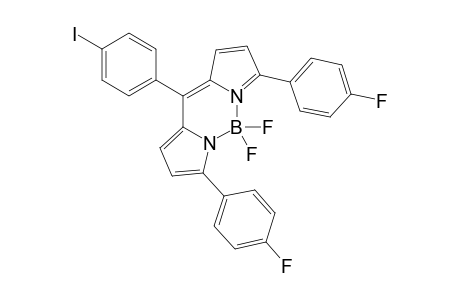 4,4-DIFLUORO-8-(4'-IODOPHENYL)-3,5-BIS-(4'-FLUOROPHENYL)-4-BORA-3A,4A-DIAZA-S-INDANCENE