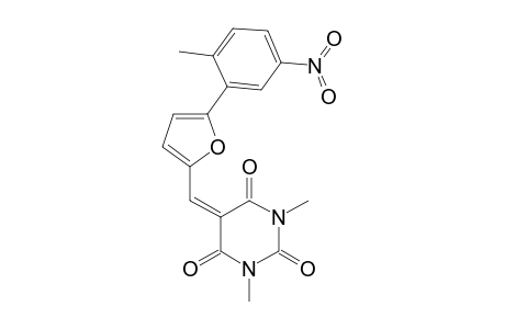 1,3-Dimethyl-5-[[5-(2-methyl-5-nitro-phenyl)-2-furyl]methylene]barbituric acid