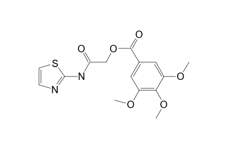 3,4,5-Trimethoxybenzoic acid, thiazol-2-yl-carbamoyl methyl ester