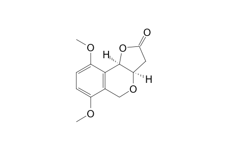 (3aR*,9bR*)-6,9-Dimethoxy-3,3a,5,9b-tetrahydro-2H-furo[3,2-c]isochromen-2-one