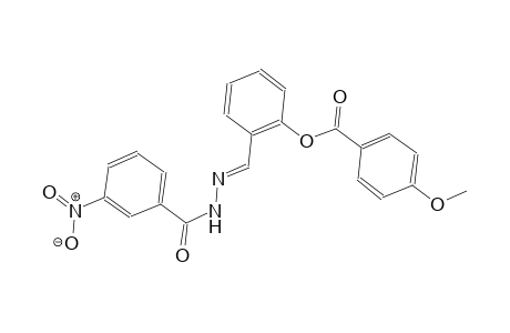 2-{(E)-[2-(3-nitrobenzoyl)hydrazono]methyl}phenyl 4-methoxybenzoate
