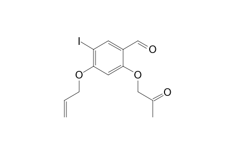 4-(Allyloxy)-5-iodo-2-(2-oxopropoxy)benzaldehyde