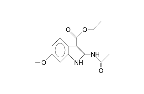 2-Acetamido-3-ethoxycarbonyl-6-methoxy-indole