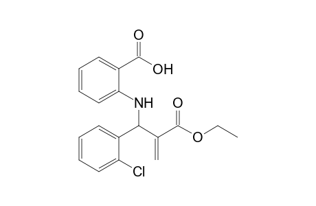 Ethyl 3-[2'-(hydroxycarbonyl)phenylamino]-2-methylene-3-(2"-chlorophenyl)propanoate