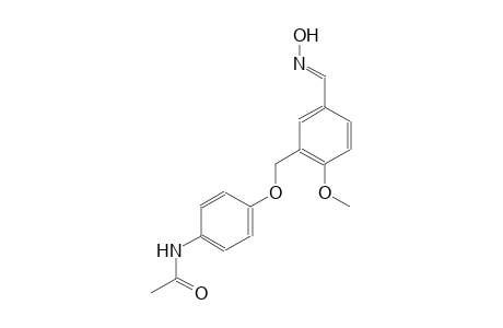 N-[4-({5-[(E)-(hydroxyimino)methyl]-2-methoxybenzyl}oxy)phenyl]acetamide
