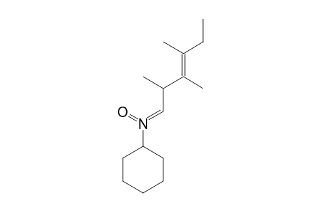 Cyclohexaneamine, N-(2,3,4-trimethylhex-3-enylidene)-, N-oxide