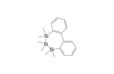 Dibenzo(d,f)-1,1,2,2,3,3-hexamethyl-1,2,3-trisilacyclohepta-4,6-diene