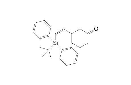 3-[(Z)-2-[tert-butyl(diphenyl)silyl]ethenyl]-1-cyclohexanone