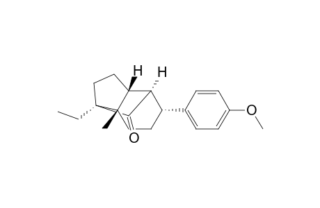 1-Ethyl-5-(p-methoxyphenyl)-7a-methyl-(1.alpha.,3a.beta.,4.alpha.,5.alpha.,7a.beta.)-octahydro-1,4-methano-1H-inden-8-one