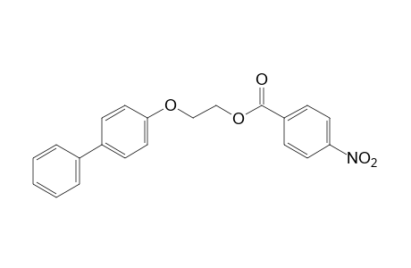2-(4-biphenylyloxy)ethanol, p-nitrobenzoate