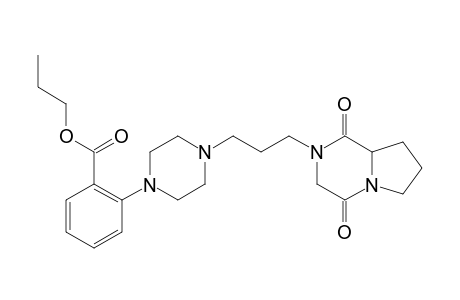 2-[3-[4-(ORTHO-(PROPOXYCARBONYL)-PHENYL)-PIPERAZIN-1-YL]-PROPYL]-1,4-DIOXOPERHYDRO-PYRROLO-[1,2-A]-PYRAZINE