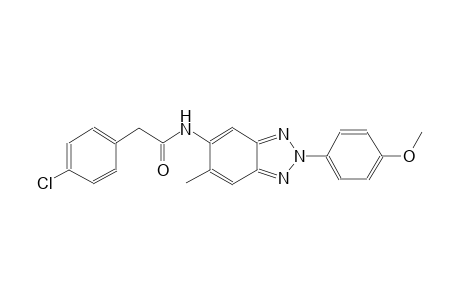 benzeneacetamide, 4-chloro-N-[2-(4-methoxyphenyl)-6-methyl-2H-1,2,3-benzotriazol-5-yl]-