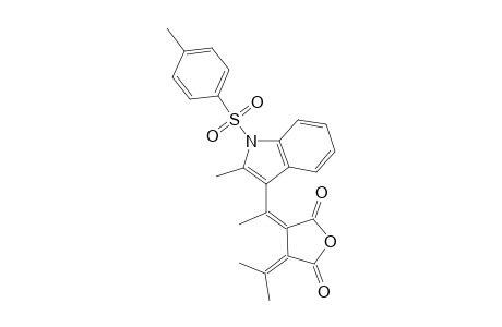 3-Isopropylidene-4-[1-[2-methyl-1-(toluene-4-sulfonyl)-1H-indol-3-yl]-eth-(Z)-ylidene]-dihydro-furan-2,5-dione