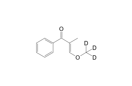 3-Deuteriomethoxy-2-methyl-1-phenyl-2(E)-propen-1-one