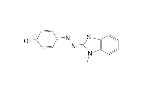 2,5-Cyclohexadiene-1,4-dione, mono[2-[3-methyl-2(3H)-benzothiazolylidene]hydrazone]