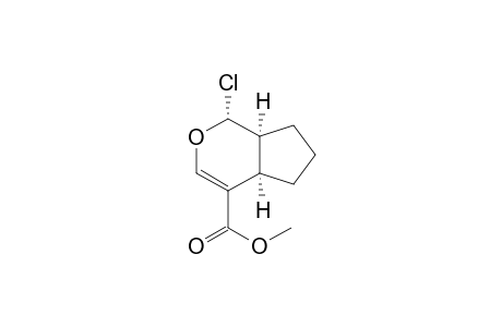 Cyclopenta[c]pyran-4-carboxylic acid, 1-chloro-1,4a,5,6,7,7a-hexahydro-, methyl ester, (1.alpha.,4a.alpha.,7a.alpha.)-