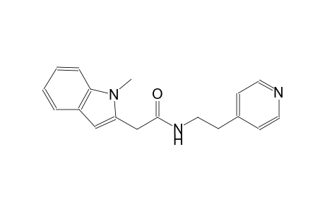 2-(1-methyl-1H-indol-2-yl)-N-[2-(4-pyridinyl)ethyl]acetamide