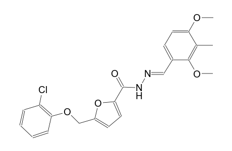 5-[(2-chlorophenoxy)methyl]-N'-[(E)-(2,4-dimethoxy-3-methylphenyl)methylidene]-2-furohydrazide