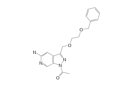 1-ACETYL-3-(2-BENZYLOXY-ETHOXY)-METHYL-1H-PYRAZOLO-[3,4-C]-PYRIDIN-5-YL-AMINE