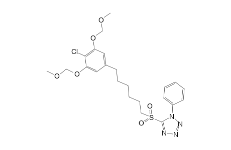 5-((6-(4-chloro-3,5-bis(methoxymethoxy)phenyl)hexyl)sulfonyl)-1-phenyl-1H-tetrazole