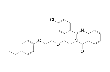 2-(4-chlorophenyl)-3-{2-[2-(4-ethylphenoxy)ethoxy]ethyl}-4(3H)-quinazolinone